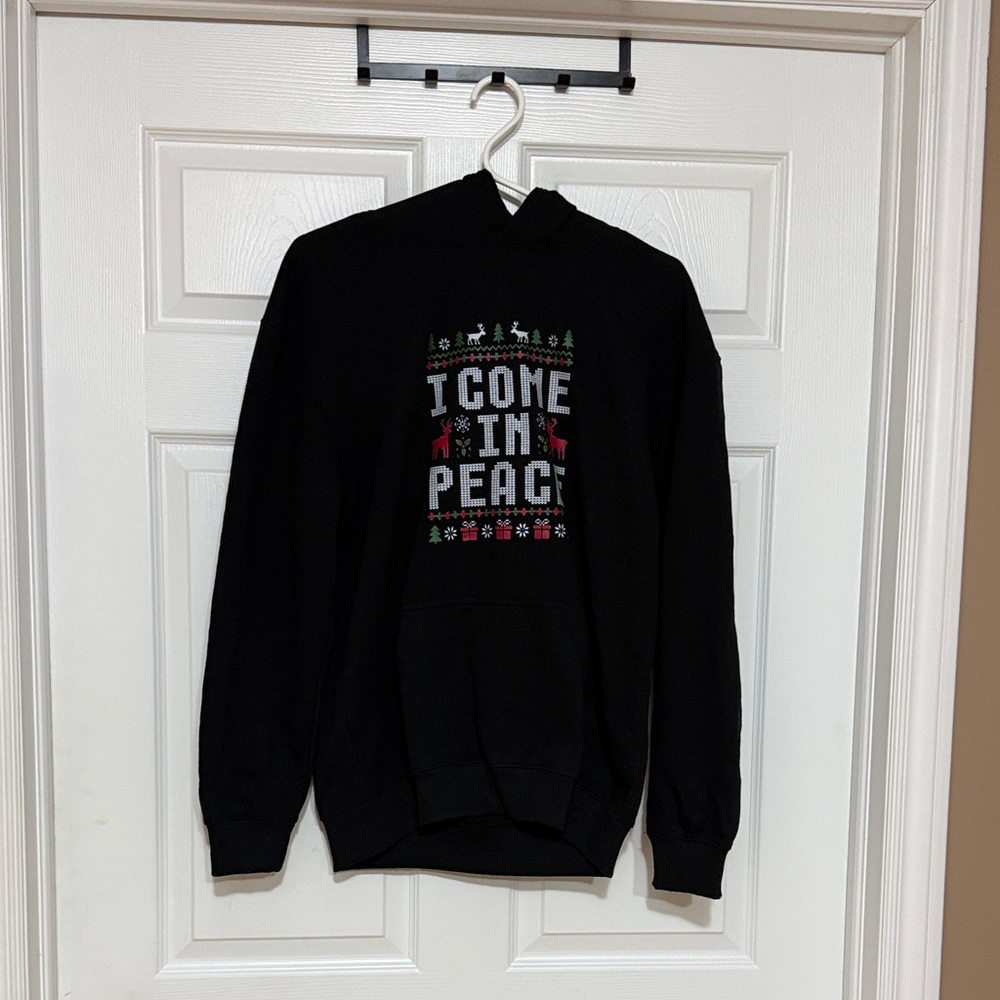 Black Graphic Men's Sweater